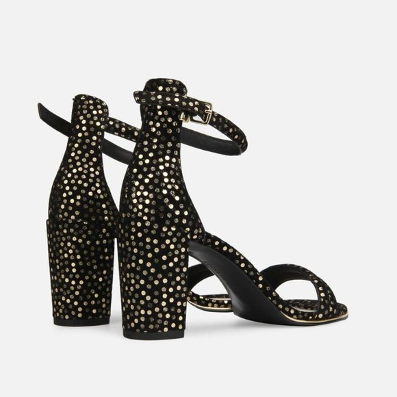 LEX SUEDE ANKLE STRAP SANDAL HEEL - Picture 4 of 5